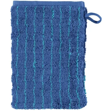 Offre Du Jour Gant de toilette Cawö Accent Stripes Small Bleu (Lot de 6)