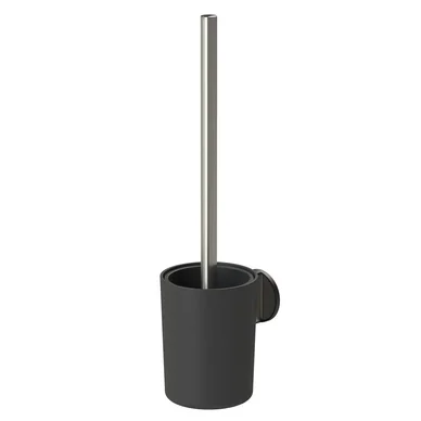 Bon Marché Brosse WC Tiger Tune Avec Support RVS Noir Argent