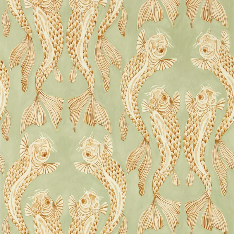 Bon Plan Voyaging Koi Oriental Green/Honey