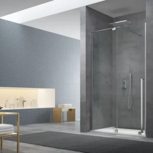 Walk-in X Motion Porte coulissante de douche sans profilés, verre transparent Easy Clean 120x200cm (SIKOWIXM120) Meilleure Vente