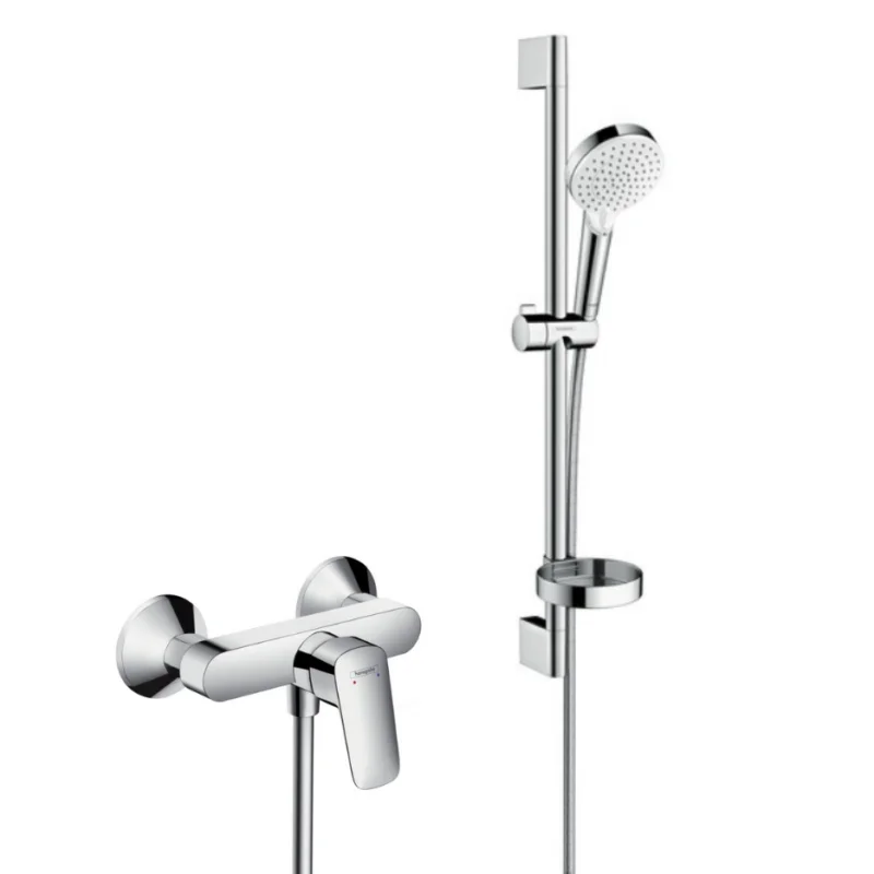 Affaire À Saisir Logis Pack Mitigeur monocommande + Set de douche Crometta Vario avec porte-savon (71600000-Crometta2)