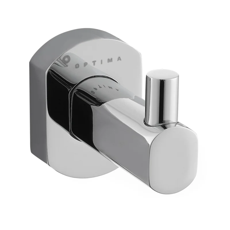 Usine Directe Cube Way Patère murale en laiton, Chrome (SPI21)