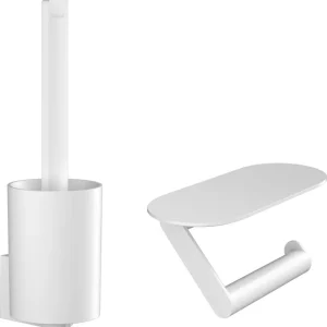 WallStoris Ensemble d‘accessoires pour les toilettes, Blanc mat (27969700) Pas Cher