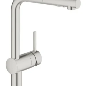 Minta Mitigeur d’évier avec douchette extractible, Supersteel (G-30274DC0) Acheter Direct