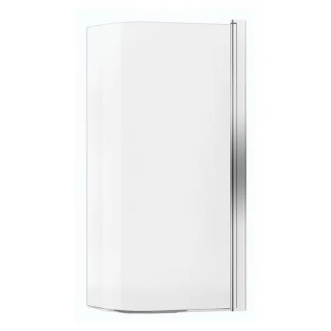 Dernier Modèle 150x85 cm Fortuna Plus Pare-baignoire en verre, Chrome (VZFORTUNA150TCR)