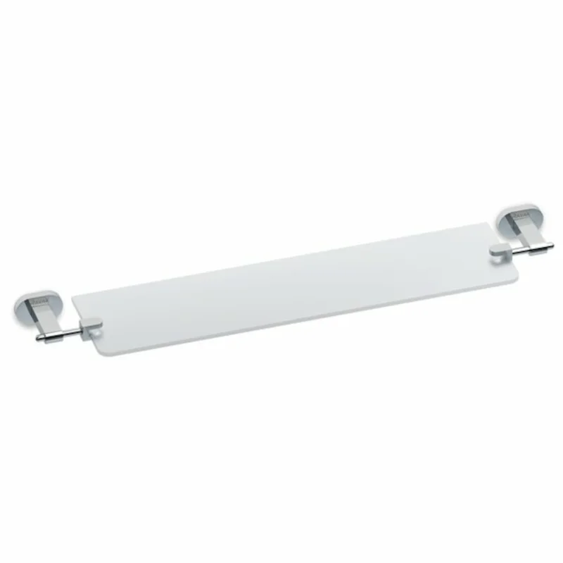 Pas Cher Chrome Etagère murale en verre dépoli 64 cm, Chrome (X07P195)