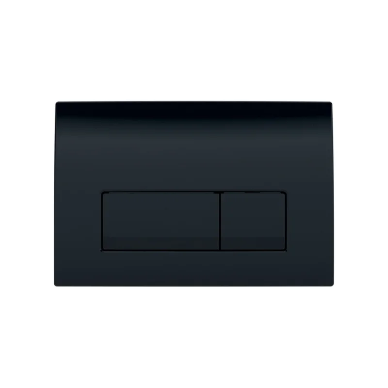 Delta 50 Plaque de commande double touche, Noir brillant (115.119.DW.1) Offre Spéciale