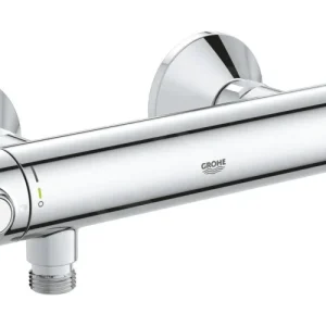 Réduction Precision Flow Mitigeur de douche thermostatique, SafeStop, Chrome (34840000)