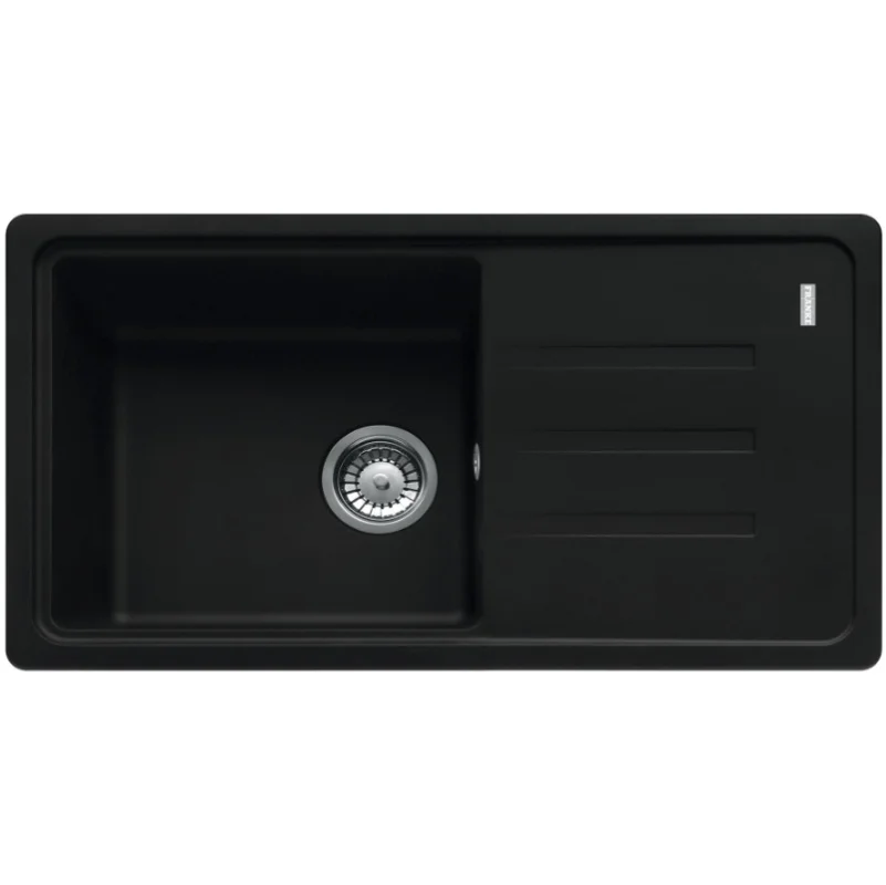 Acheter Direct Malta BSG 611-78/39 Evier78x43,5cm avec égouttoir réversible, Fragranit+, Noir mat (BSG611-78MC)