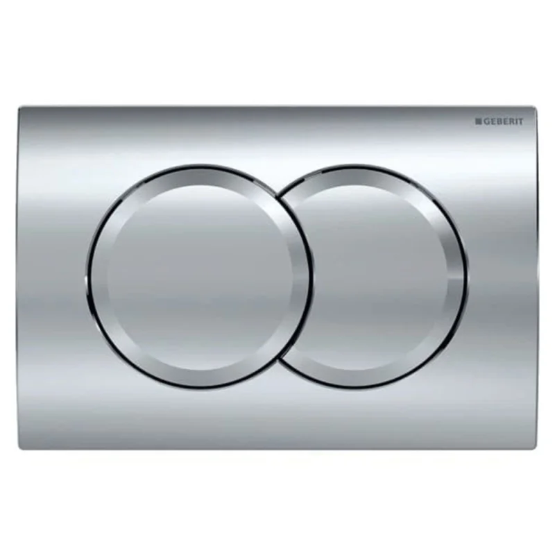 Delta01 plaque de déclenchement double touche, chrome brillant (115.107.21.1) Acheter Direct