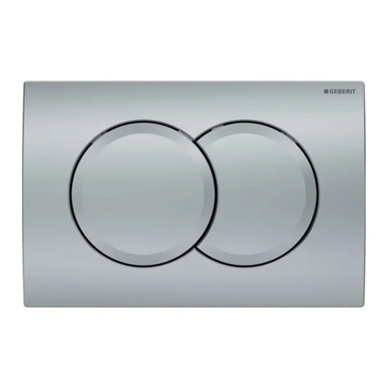 Delta01 plaque de déclenchement double touche, chrome mat (115.107.46.1) Achat Immédiat