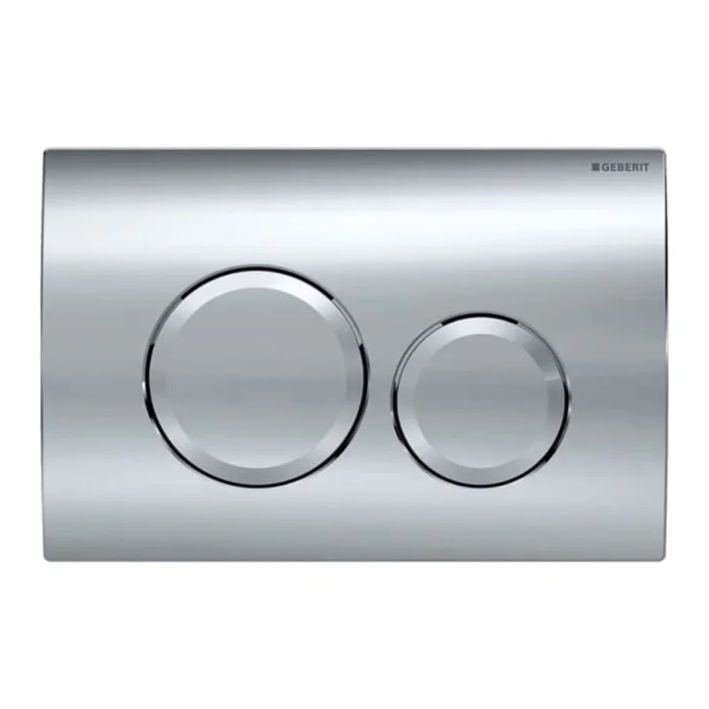 Delta20 plaque de déclenchement double touche, chrome brillant (115.127.21.1) Usine Directe