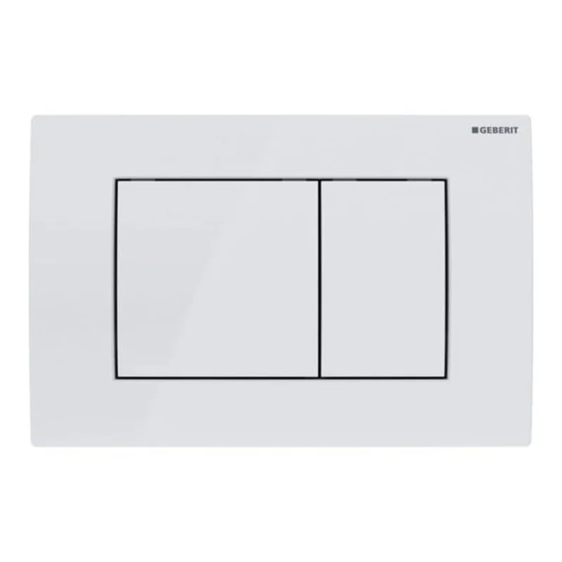 Delta30 plaque de déclenchement double touche, blanc alpin (115.137.11.1) Meilleur Prix