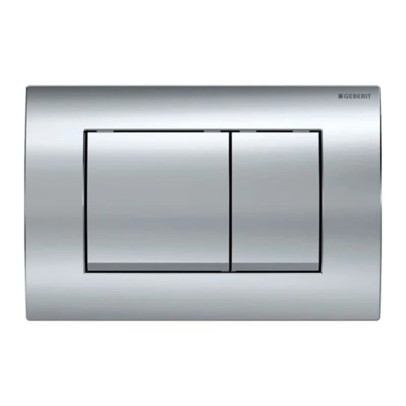 Promotion Delta30 plaque de déclenchement double touche, chrome brillant (115.137.21.1)
