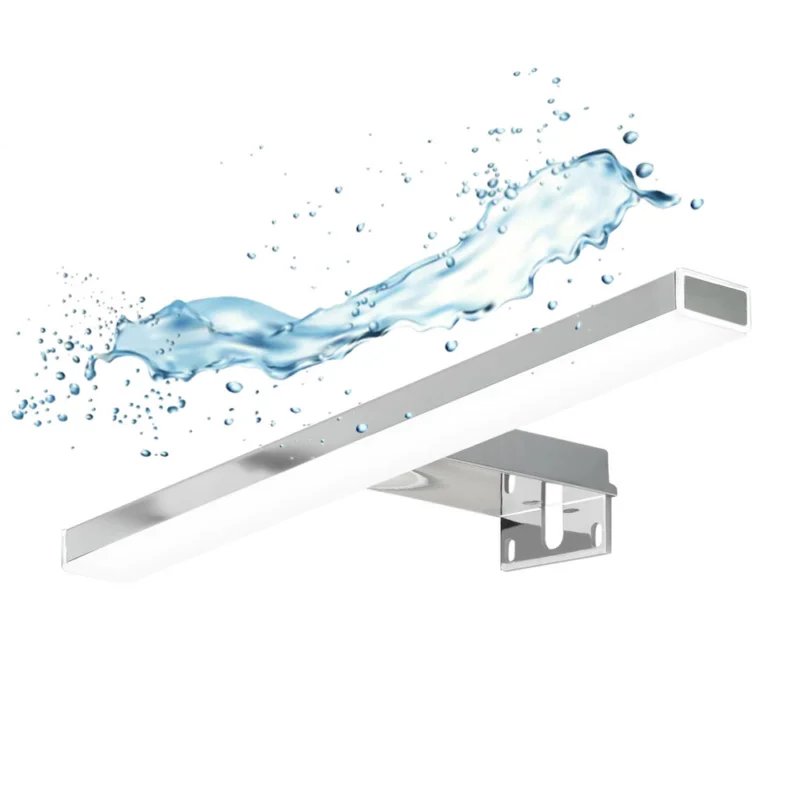 Acheter En Ligne Applique pour miroir LED Esther 28x2,9 cm 5700 K blanc, 6 W, IP44, chrome (ESTHER280NEW)