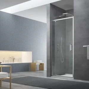 Vente Directe Porte de douche 100x195 cm, verre transparent Easyclean (SIKOTEXP100CRT)