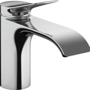 Super Prix Vivenis Mitigeur de lavabo 80 avec tirette et vidage, bec cascade, chrome