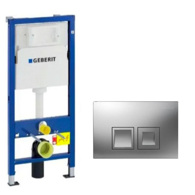Super Prix Ensemble bati-support Geberit Duofix UP100 + reservoir pour WC 112 cm + Plaque DELTA50 + Manchon de raccordement (458.103.00.1-2