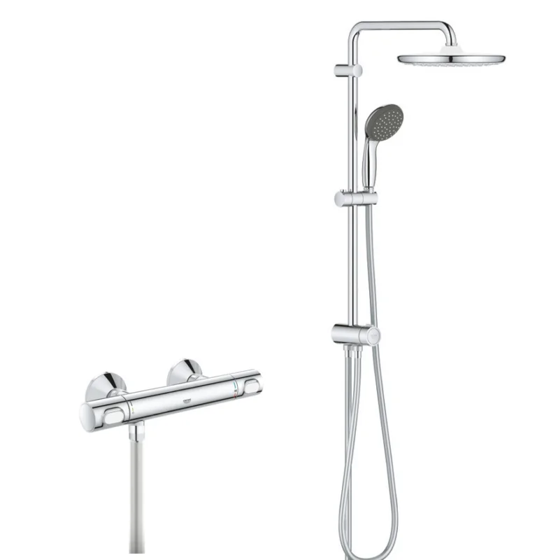 Vitalio Start System 250 Colonne de Douche + Mitigeur thermostatique Precision Flow (34840000-VITALIO1) Promotion