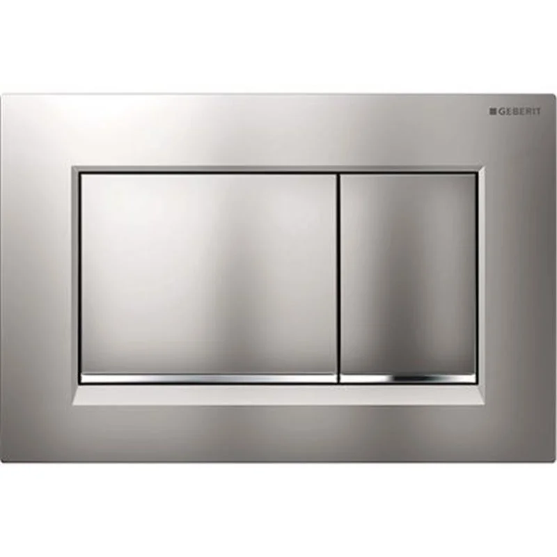 Affaire À Saisir Sigma30 Plaque de déclenchement double touche, Chrome mat (Sigma30-L)