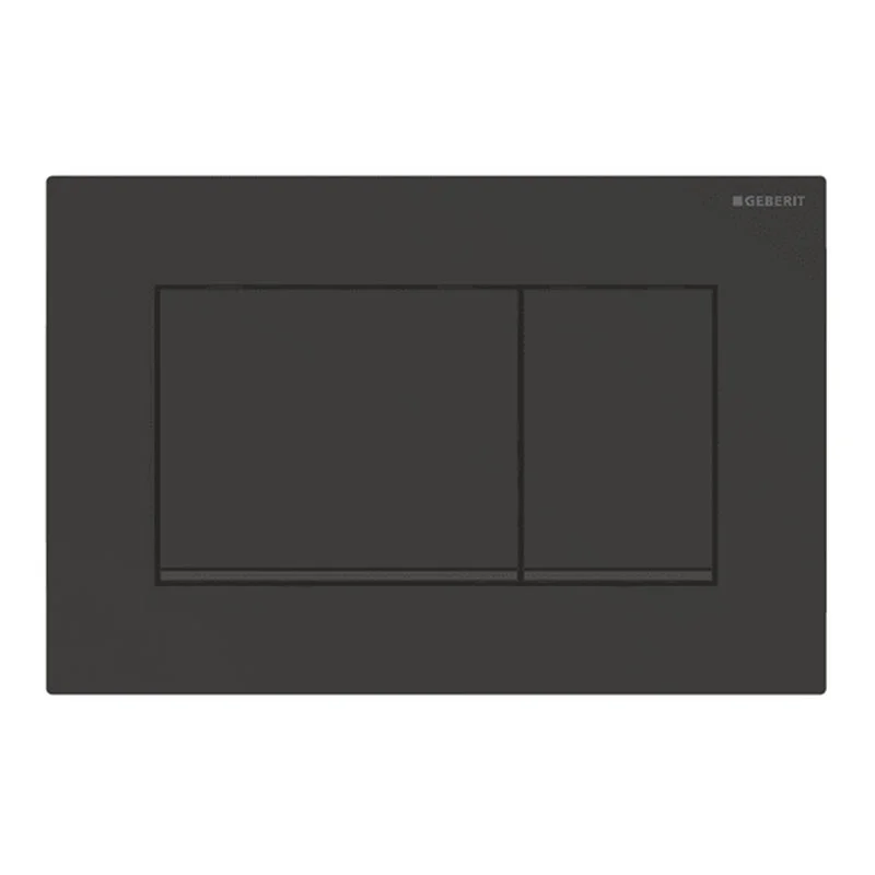 Sigma30 Plaque de déclenchement double touche, Noir mat (Sigma30-S) Haute Qualité