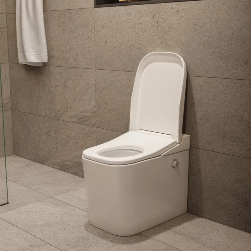 Ultimax WC hybride avec réservoir intégré et abattant frein de chute (SATOFSHFS3) Prix Cassé