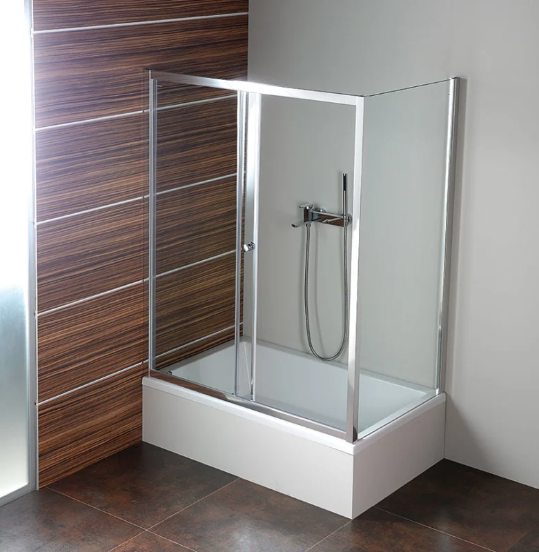 Livraison Express Deep Paroi latérale pour baignoire - 750x1650mm, Verre transparent (MD3116)