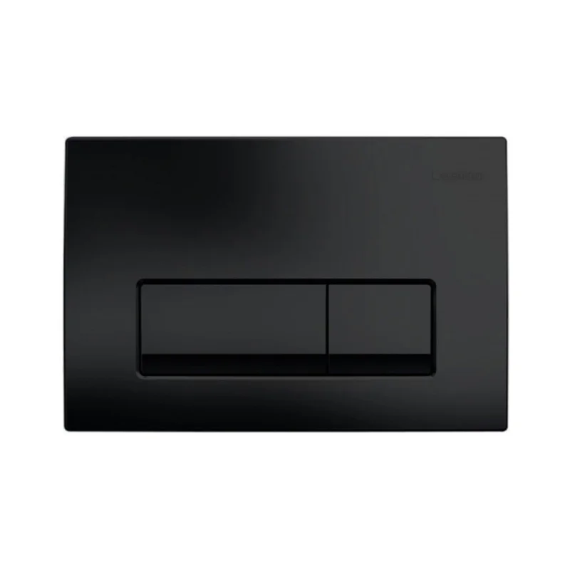Livraison Express Delta 50 Plaque de commande double touche, Noir mat (115.119.14.1)
