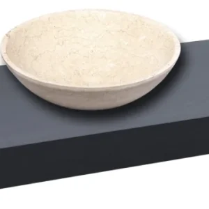 Plan de travail sous lavabo sans lavabo Naturel Dolce 80x8x50 cm noir mat DO8050BL Commander Maintenant