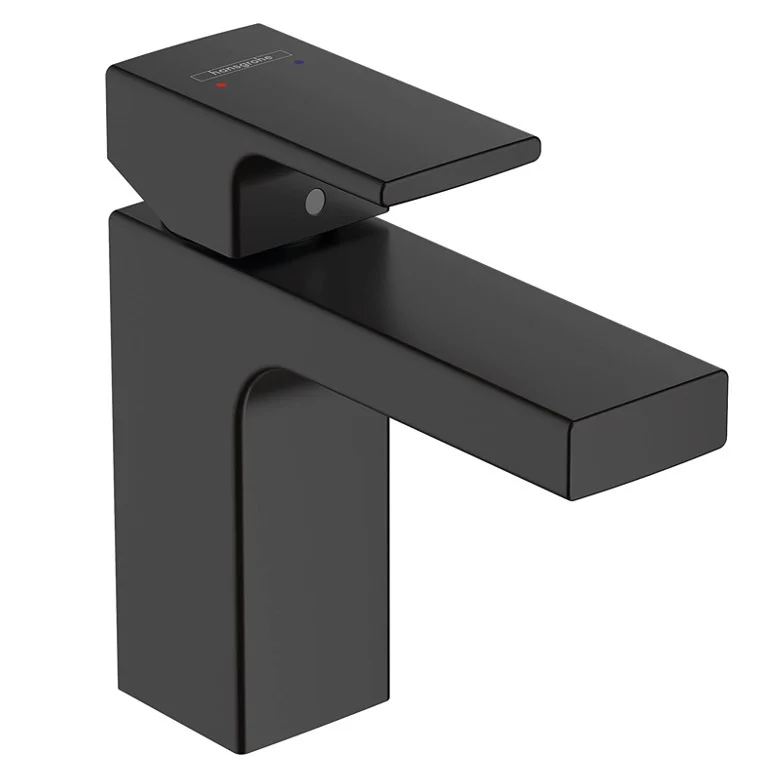 Vernis Shape Mitigeur de lavabo ComfortZone 100 avec tirette et vidage synthétique, Noir mat (71561670) Acheter En Ligne