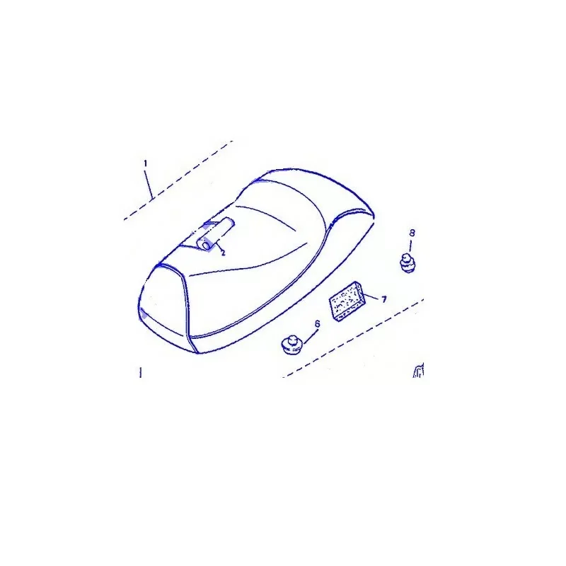 Satisfait Ou Remboursé Yamaha 3WV-F4731-01 Couvre selle Booster 94