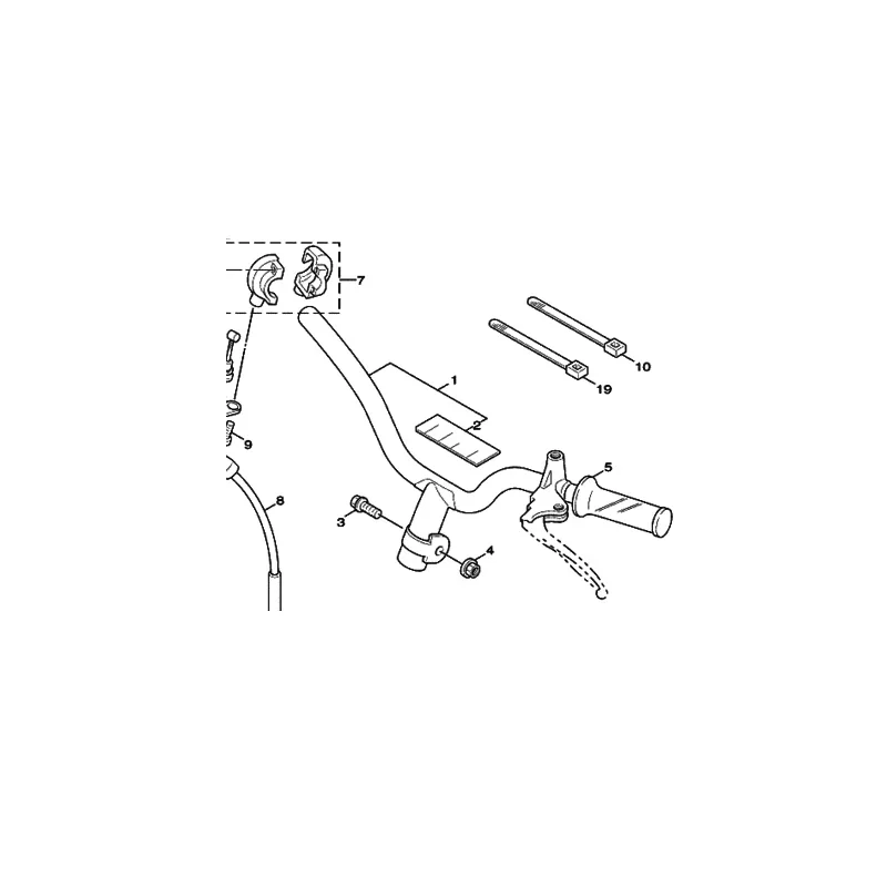 Offre Limitée Yamaha 5ML-X2611-20 Guidon Cygnus NXC125 ‘05/06
