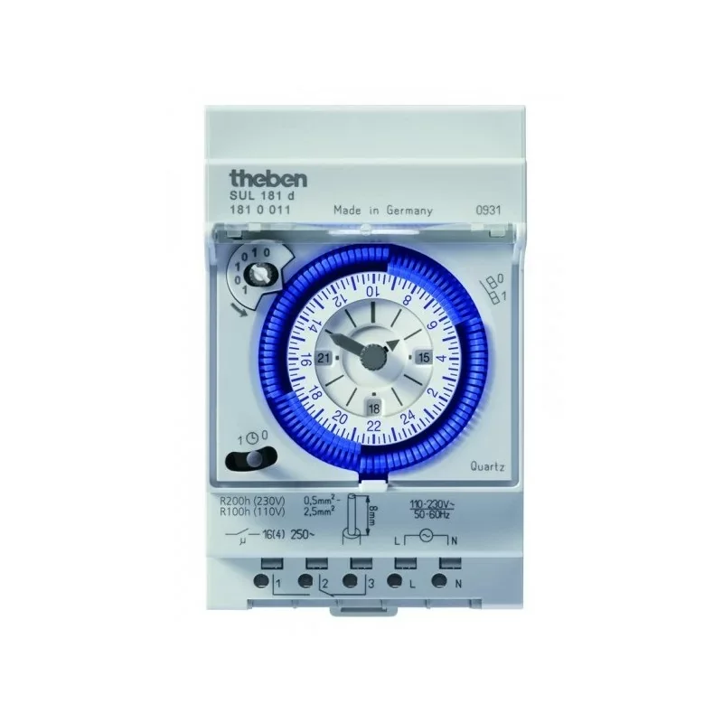 Commander Maintenant Theben 1810011 Horloge programmable analogique sul 181 d