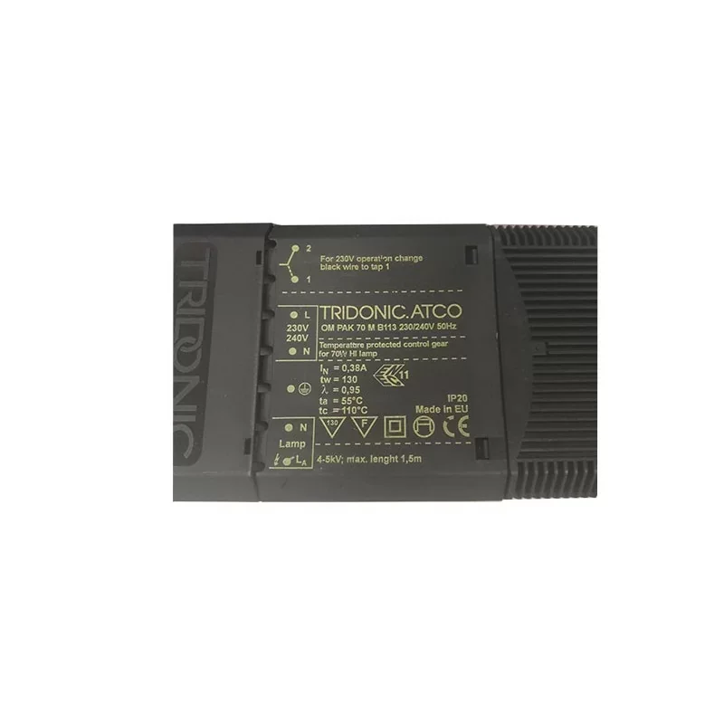 Super Prix Tridonic 20889779 Ballast OM-PAK 70M B113 pour lampes halogénures métallique et sodium haute pression