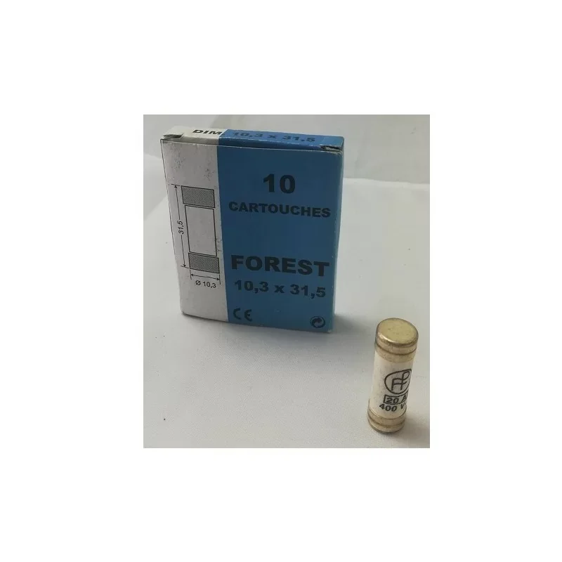 Fusibles (x10) 20A 10,3x31,5mm Forest 72620 Offre Du Jour