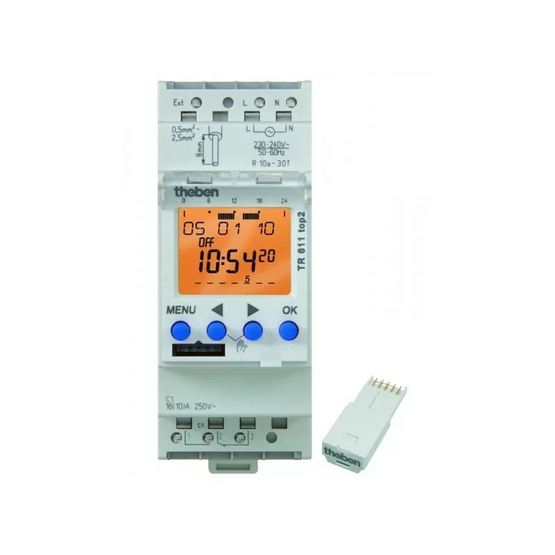 Prix Choc Theben 6110402 Interrupteur horaire 24h 7j 2mod tr611 top2